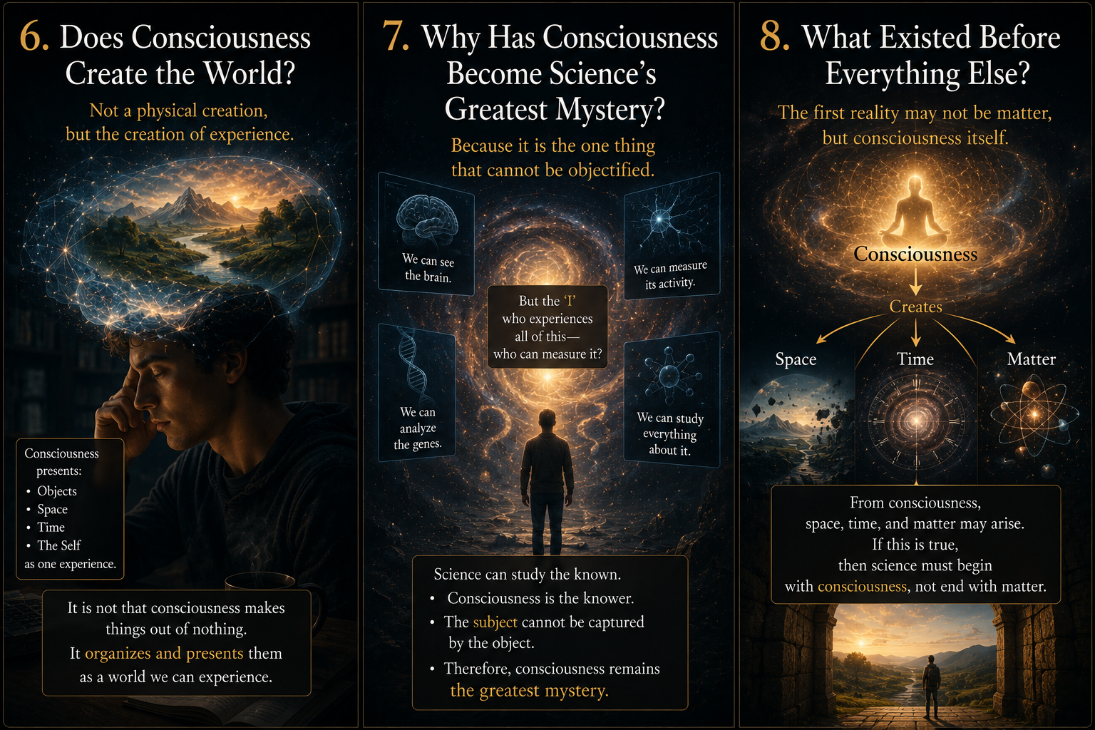 A red apple appearing within conscious space as distance, reality, and the boundary between dreams and waking life are formed through perception

한국어 의미: