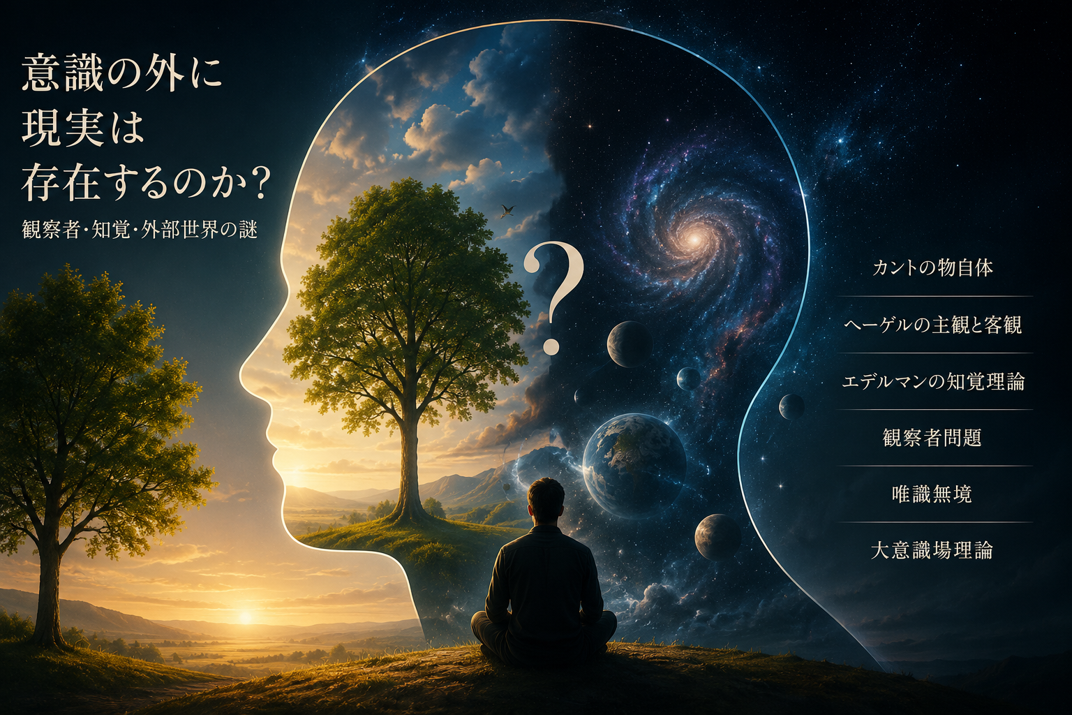 意識の外に現実は存在するのか｜観察者と知覚、外部世界を考えるイメージ