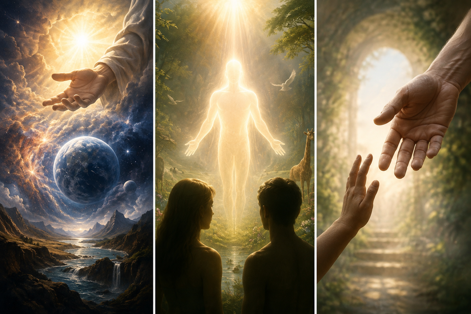 1. Is Genesis 1 Really an Account of the Beginning of the Physical Universe?

Genesis 1 opens the entire Bible.

And almost immediately, something unusual happens.

Light appears before the sun, moon, and stars.

God says, “Let there be light,” and there is light.

Yet the sun, moon, and stars do not appear until the fourth day.

If Genesis 1 is intended primarily as a modern chronological explanation of the physical formation of the universe, this sequence naturally raises a question:

How is there light before the astronomical bodies normally associated with physical light on Earth?

This is often treated as a difficulty that must somehow be explained away.

But perhaps it is not merely a difficulty.

Perhaps it is a clue.

Because when we continue reading the Bible, we discover that Scripture does not always use the sun, moon, stars, light, trees, mountains, heavens, and earth merely as descriptions of physical objects.

They can also function as spiritual and prophetic language.

Consider Joseph's dream in Genesis 37:9.

Joseph sees the sun, the moon, and eleven stars bowing before him.

The text itself connects those images with people in his family. The astronomical objects function as symbols.

Psalm 84 also uses the image of the sun in relation to God, declaring that the LORD is a “sun and shield.”

Joel 2 speaks of the sun becoming dark and the moon turning to blood in prophetic language.

Jesus uses similar imagery in Matthew 24:29: the sun is darkened, the moon does not give its light, and the stars fall from heaven.

Revelation 6:12–13 again presents the sun becoming dark, the moon becoming like blood, and the stars falling.

This does not mean that every mention of the sun, moon, or stars in the Bible must be symbolic.

It establishes something more fundamental:

The Bible itself demonstrates that cosmic language can carry spiritual and prophetic meaning.

Therefore, before deciding that every element in Genesis 1 must describe physical astronomy, we should first ask how Scripture itself uses these words.

And this leads us to another familiar object in Genesis.

A tree.

2. Does a “Tree” in the Bible Always Mean a Literal Tree?

Genesis contains two extraordinary trees: the Tree of Life and the Tree of the Knowledge of Good and Evil.

If we read Genesis only as a physical description of the natural world, we naturally imagine botanical trees bearing physical fruit.

But is that the only way the Bible uses the language of trees and fruit?

No.

Throughout Scripture, trees, branches, vines, seeds, and fruit can represent people, spiritual conditions, teachings, kingdoms, and the results produced by a particular source.

Jesus says in John 15 that He is the true vine and His disciples are the branches.

Obviously, He is not claiming to be a botanical vine.

The language communicates a relationship of life, source, connection, and fruitfulness.

Likewise, when Scripture speaks of good trees producing good fruit and bad trees producing bad fruit, the concern is not agriculture alone.

The visible fruit reveals the nature of its source.

This biblical pattern gives us permission to ask a question that is rarely asked:

What if the two trees in Genesis are also telling us something about two spiritual sources of life and knowledge?

That question brings us directly to the Tree of Life.

3. What Does the Tree of Life Represent?

The Tree of Life appears near the beginning of the Bible.

Then, remarkably, it appears again near the very end.

That alone should make us pay attention.

Genesis presents humanity with access to the Tree of Life.

After the fall, that access is lost.

But in Revelation 22, the Tree of Life appears again.

This creates a massive biblical arc:

Life is present.
Life is lost.
Life is restored.

The Tree of Life therefore cannot be treated merely as an incidental plant decorating the Garden of Eden.

It stands at the center of the Bible's question of life.

Jesus later declares that He is the life.

He describes His words as spirit and life.

The Gospel of John repeatedly connects life with Christ, the Word, and the Spirit.

So the central question becomes deeper than, “What kind of fruit grew on the Tree of Life?”

The more important question is:

What is the source of the life that the tree represents?

If the life of God is communicated through His Word and Spirit, then the Tree of Life points us toward a reality in which humanity lives through connection with God.

And if there is a Tree of Life, there is also another tree.