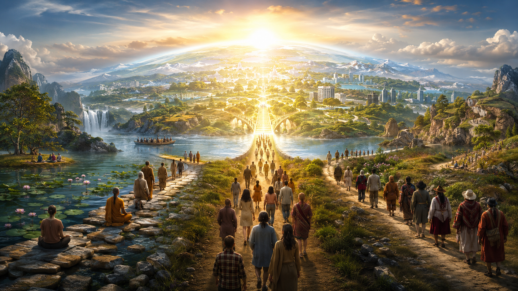 Buddhism, Christianity, and religious paths converging on the question of reconnection with Original Consciousness and a new world